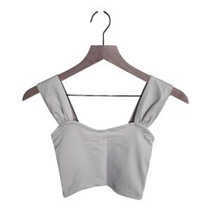 Abercrombie Seamless Fabric Sweetheart Top - Cream XXS